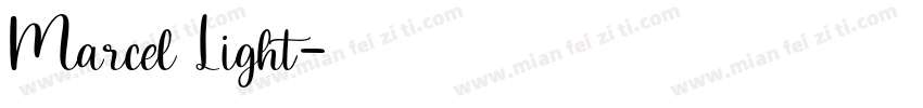 Marcel Light字体转换